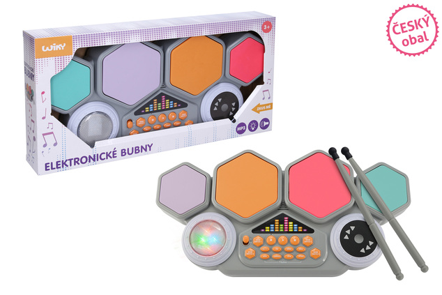 Elektronisches Schlagzeug 42 cm - tschechische Verpackung
