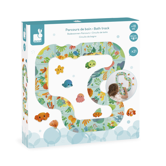 Janod Hračka do vody Mäkké obrázkové puzzle Podmorská dráha