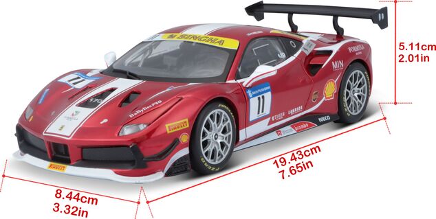 Bburago 1:24 Ferrari Racing 488 Challenge 2017