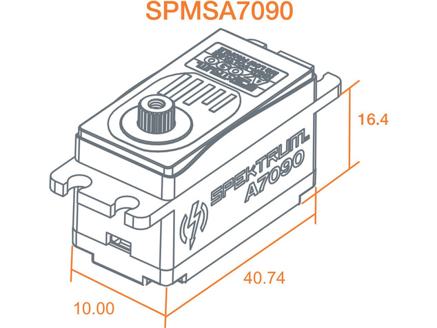 Spektrum servo A7090 18kg.cm 0.068s/60° nízke BL MG 23T
