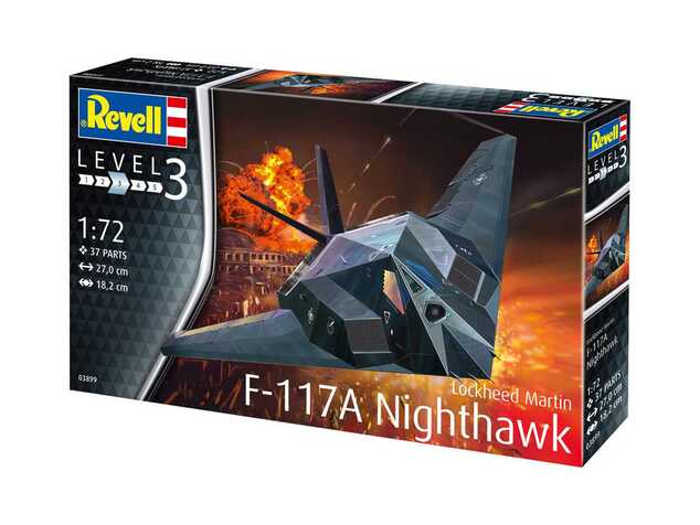 Plastikmodellbausatz Flugzeug 03899 - Lockheed Martin F-117A Nighthawk Stealth Fighter (1:72)