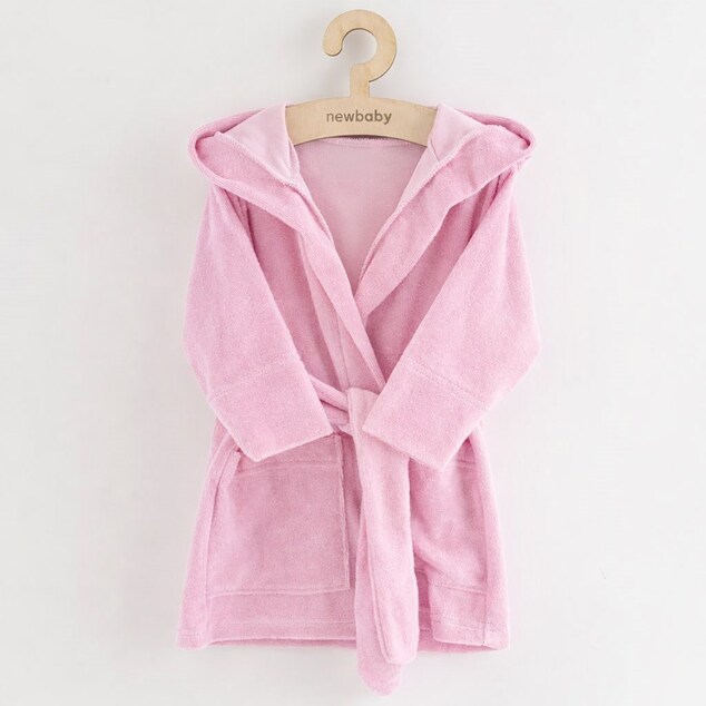 Detský froté župan New Baby pink