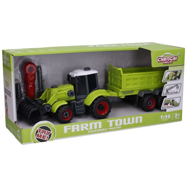 Traktor skrutkovací nakladač s návesom set 40 cm