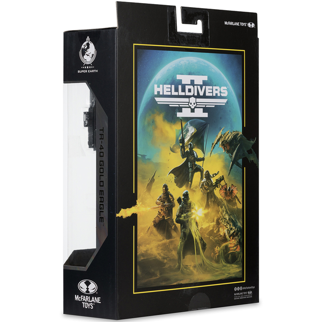 Akcijska figura Helldivers 2 T4-40 Gold Eagle (18 cm) – McFarlane Gaming Edition
