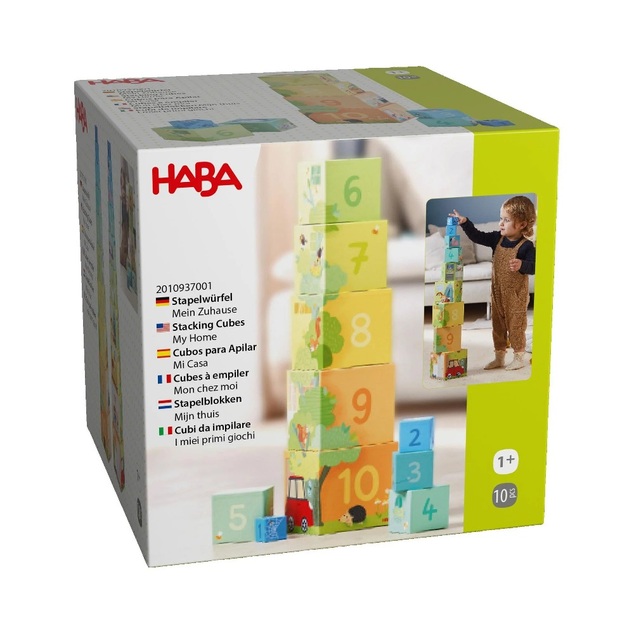 Haba Skladacia pyramída Môj domov 10 ks