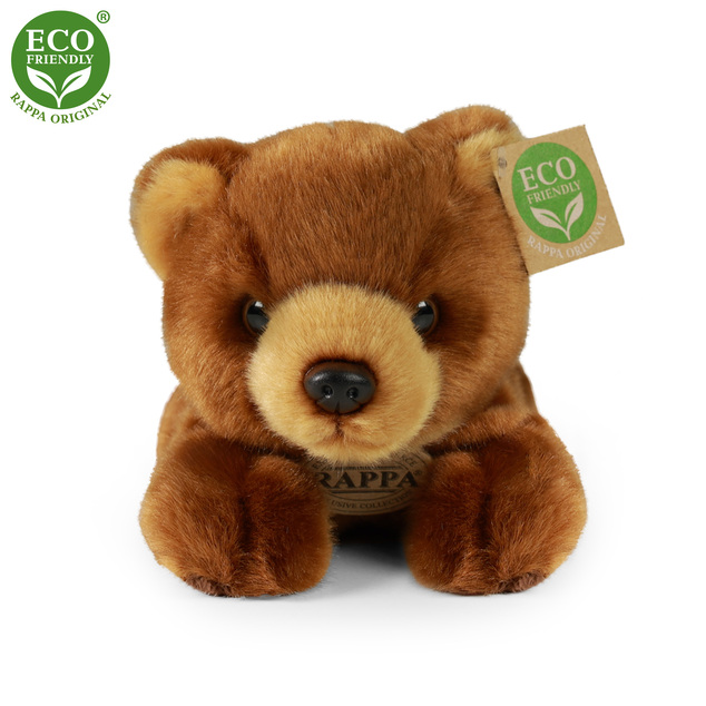 Plyšový medveď hnedý ležiaci 20 cm ECO-FRIENDLY
