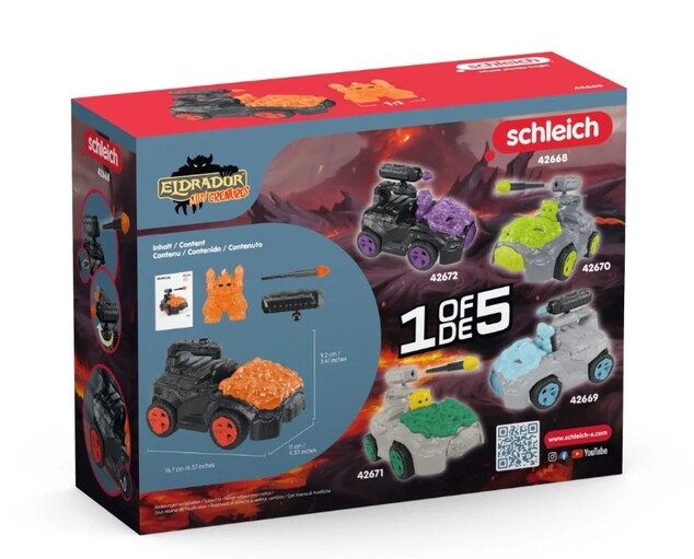 Schleich Lávový CrashMobile s mini figúrkou Mini Creature