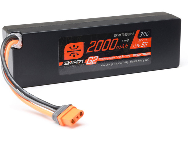 Spektrum Smart G2 LiPo 11.1V 2000mAh 30C IC2
