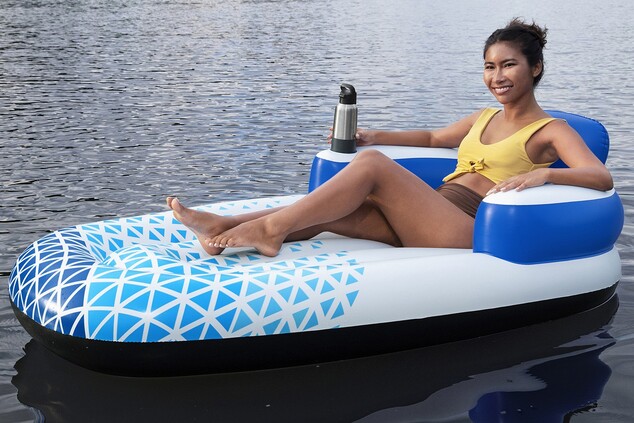 Bestway 43533 Nafukovačka Indigo Wave s opierkou na ruky a chrbát, 191x107 cm