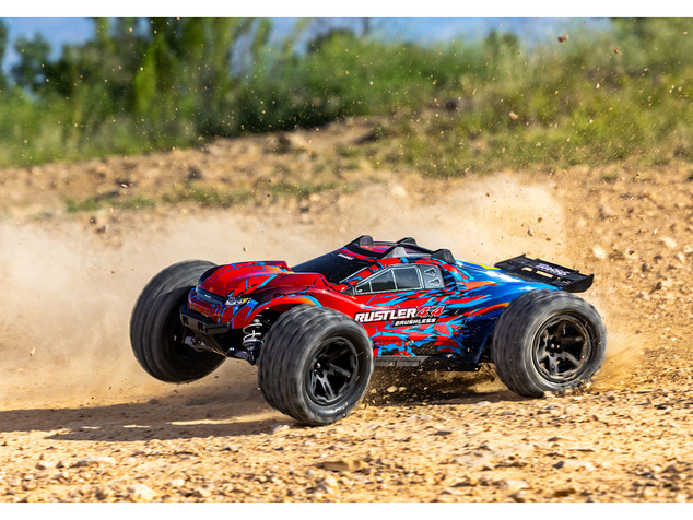 Traxxas Rustler 4x4 1:10 VX3 RTR albastru