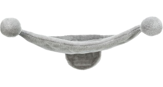 Hammock - lôžko na pripevnenie na stenu, 42 x 41 cm, sivá