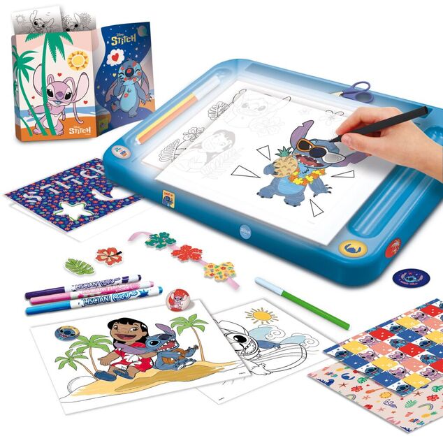Stitch Zeichentafel mit Beleuchtung
