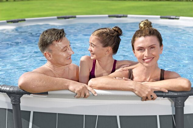 Bestway 561GD Piscine avec Structure Métallique Steel Pro Max, 457x107cm avec accessoires