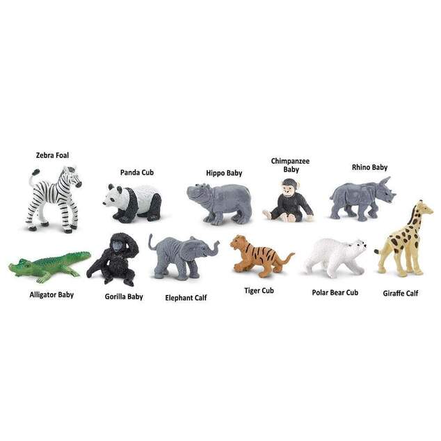 Safari® Toob Mláďatá Zoo 11 figúrok