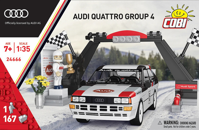 Cobi Audi Quattro Grupa 4 (1981), 1:35, 165 k, 1f