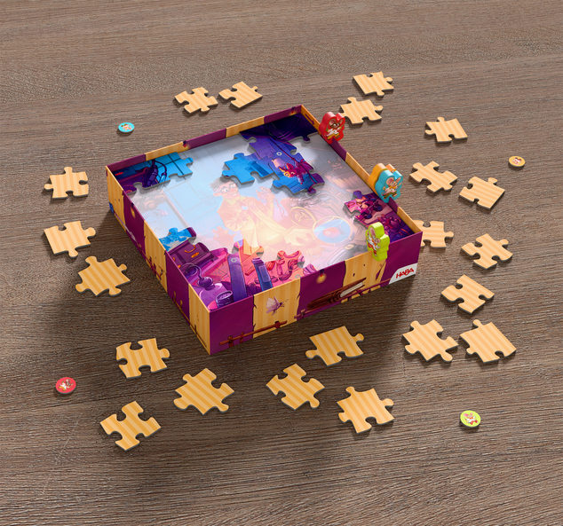 Haba Spiel und Puzzle 2in1 Verrückter Hubschrauber ab 5 Jahren