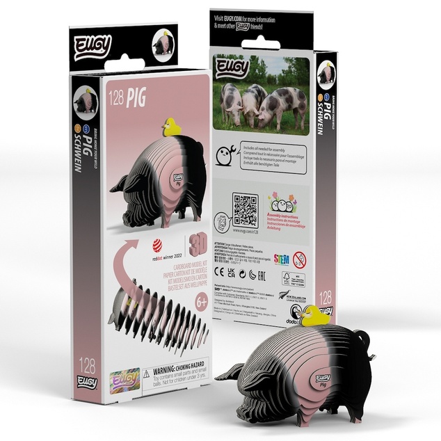 EUGY 3D Pappschwein Puzzle