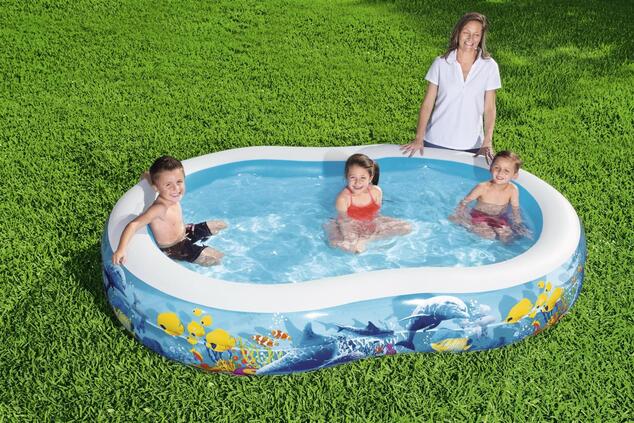 Bestway Rodinný bazén Sea Ground 262 x 157 x 46 cm