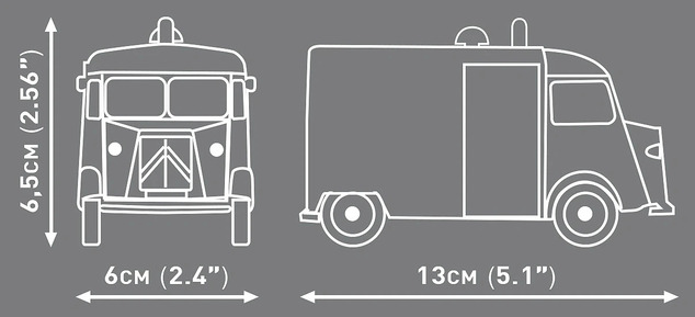 Cobi 24630 Citroën Type H (1947-1981) Policie, 1:35