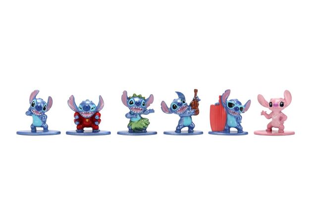 Stitch Kovové zberateľské nanofigúrky súprava 6 ks