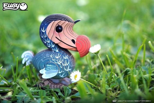 EUGY Pták Dodo 3D kartonová skládačka