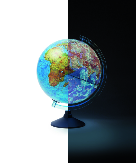 Alaysky's 32 cm Cable-Free Globe Physical / Constellation with Led SK