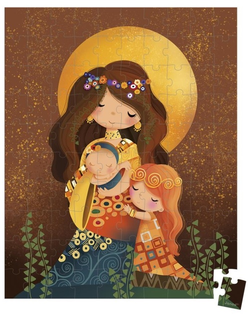Janod Puzzle v kufríku Umelecké Klimt 100 ks