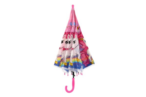 Dáždnik Jednorožec plast/kov vystreľovací 64cm