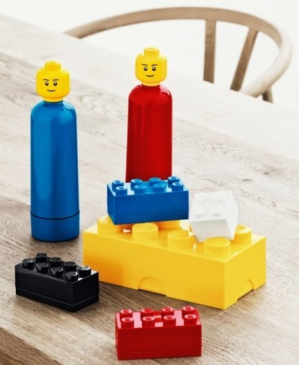 LEGO® box na desiatu 8 - červená  100 x 200 x 75 mm
