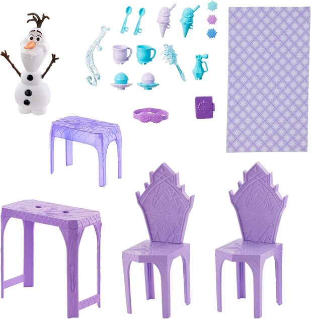 Mattel Disney Frozen Jégkastély játékkészlet bútorokkal és kiegészítőkkel