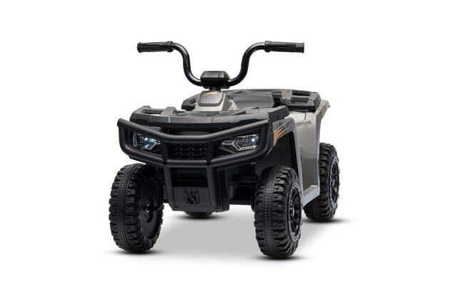 Licencovaná elektrická štvorkolka Arctic Cat 12V so zadným pohonom, sivá, LED svetlá, Líti