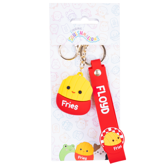 Squishmallows FIZZ Prívesok na kľúče - Hranolky Floyd