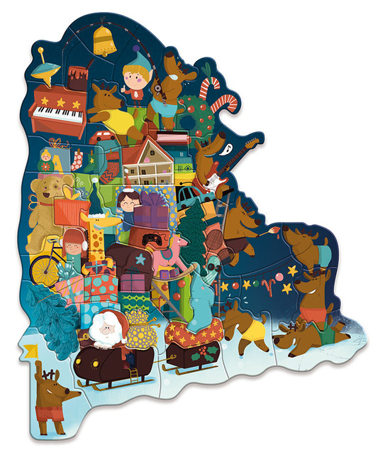 Vilac Adventskalender magnetisches Puzzle