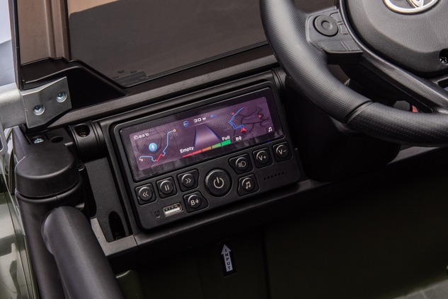Elektrické autíčko Toyota FJ Cruiser XXL s pohonom 4x4, licencované (Dvojmiestne), zelené,