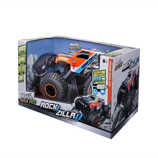 Maisto RC - Rockzilla II, oranžovo-čierna