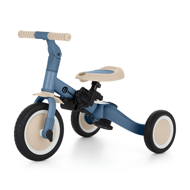 PETITE&amp;MARS Triciclo multifuncional 5 en 1 Turbo Plus Ocean Blue
