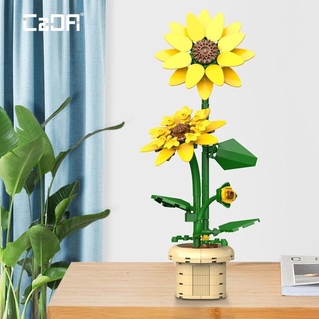 CADA Stavebnica Sunflower 27,4 cm