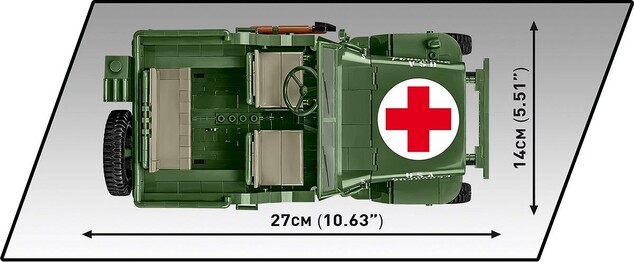 Cobi Willys MB sanitka 1:12, 1131 k