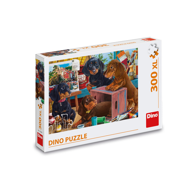 Puzzle Jazvečíky 300 xl dielikov