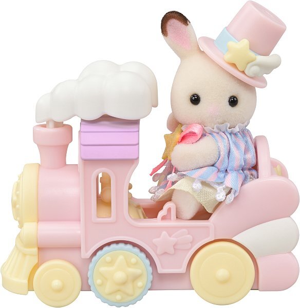 Sylvanian Families Lietadlo, vláčik a baby figúrky v zábavnom parku