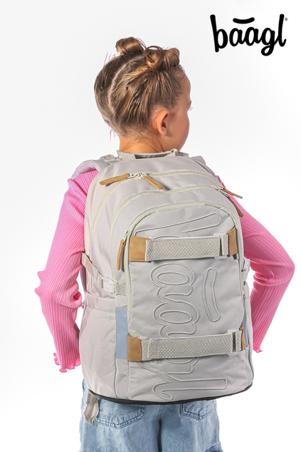 BAAGL SET 5 Skate Mist: Rucksack, Federmäppchen, Sporttasche, Gürteltasche, Laptop-Hülle