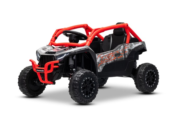 Elektrické autíčko Kawasaki TERYX KRX 1000 12V, červené, jednomiestne, odpružená zadná náp
