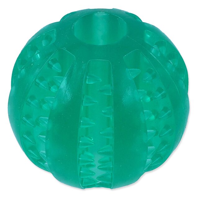 Loptička Dog Fantasy DENTAL MINT zelená 6cm