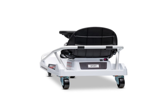 Beneo Motors Go-Kart da drift 24V, bianca, 300W Motore Brushless, Batteria al litio, Dr