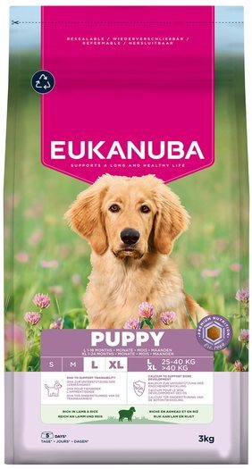 Krmivo EUKANUBA Puppy Large rich in lamb 3 kg