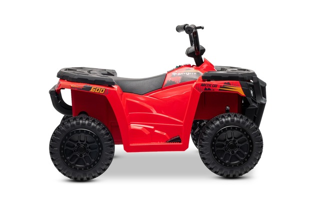 Licencovaná elektrická štvorkolka Arctic Cat 12V so zadným pohonom, červená, LED svetlá, L