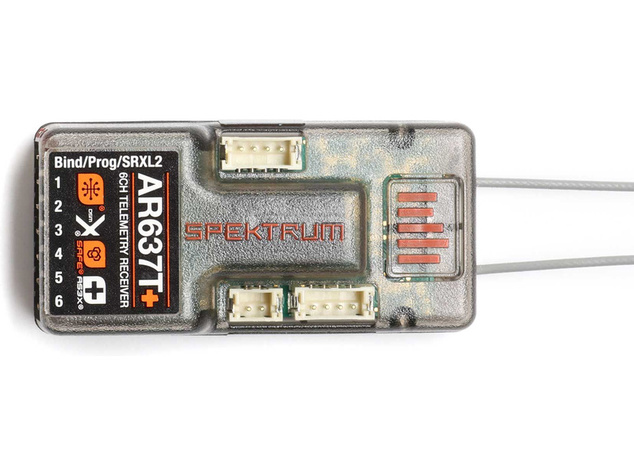Spektrum prijímač AR637T+ AS3X+/SAFE s telemetriou
