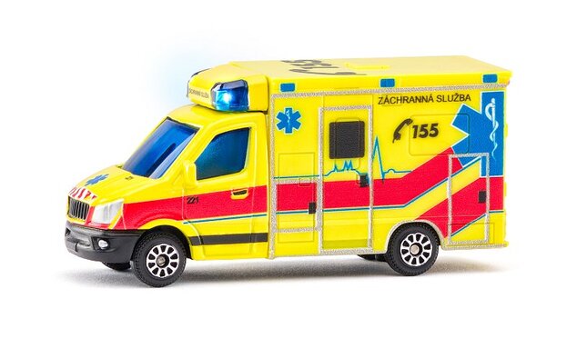 Maisto - CZ - Záchranné a servisné vozidlá so svetlami a zvukmi, Česká republika, Sanitka