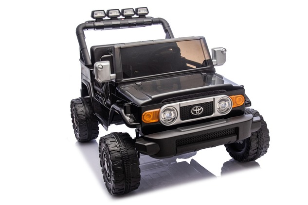 Elektrické autíčko Toyota FJ Cruiser XXL s pohonom 4x4, licencované (Dvojmiestne), čierne,