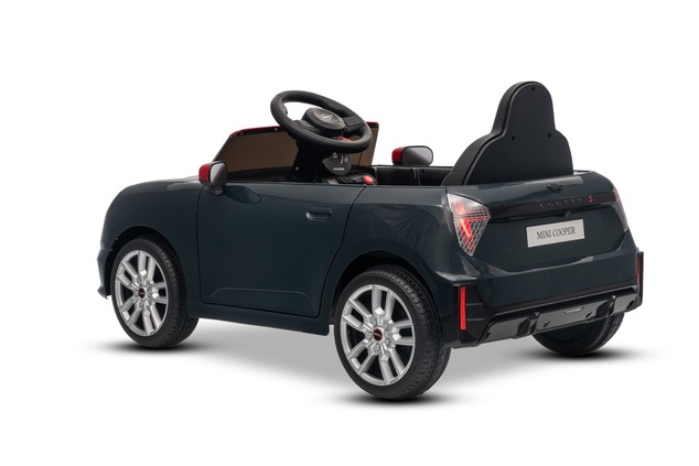 Elektrické autíčko BMW Mini Cooper 12V, čierne, USB Vstup s Bluetooth pripojením na MP3 Pr
